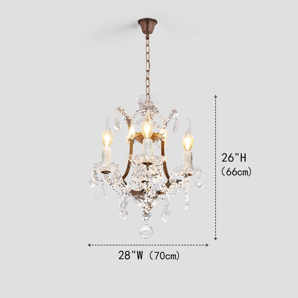 Eliza Antique Crystal Chandelier