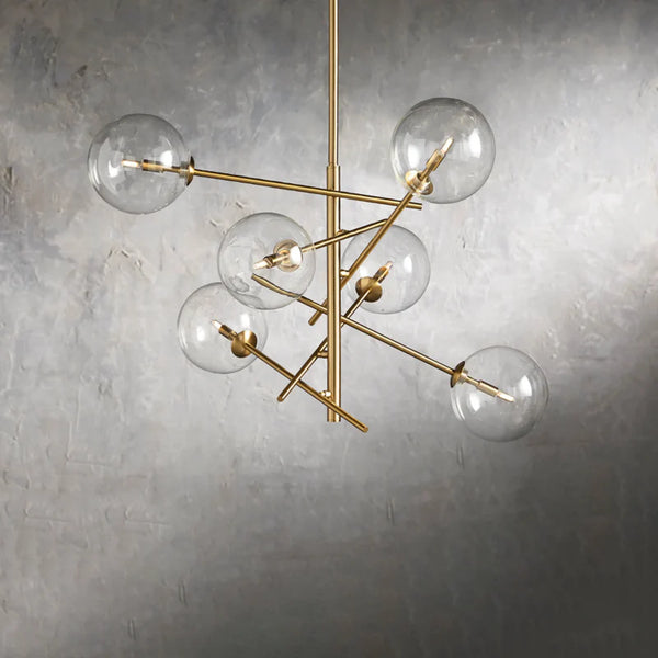 Modern Apolo Glass Ball Chandelier