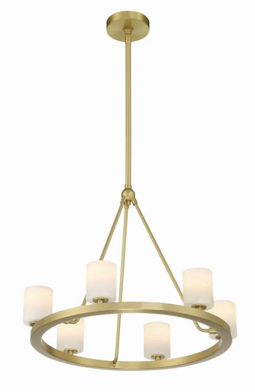 Aragon 6 Light Chandelier Alabaster