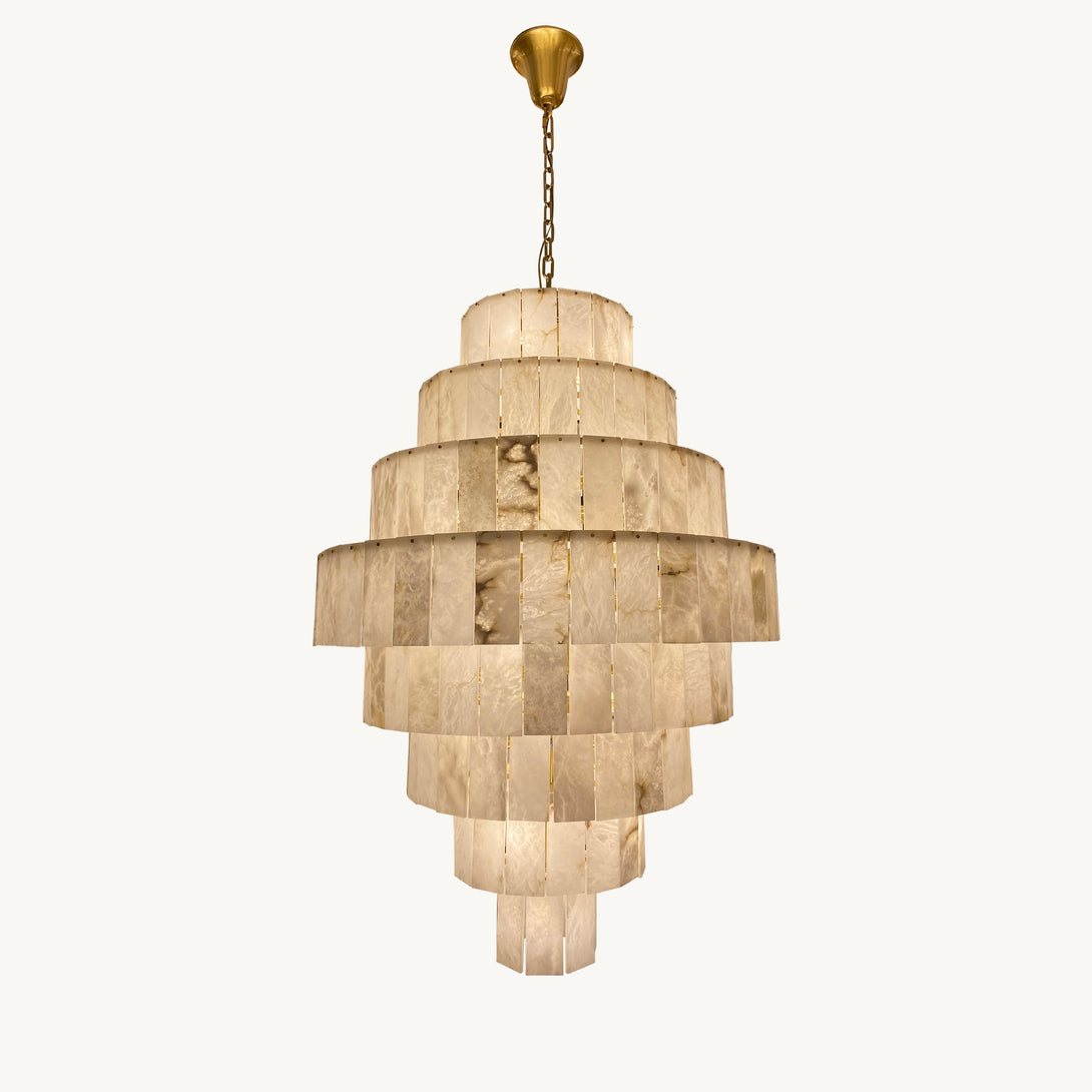 Alabaster Giant Tiered Chandelier