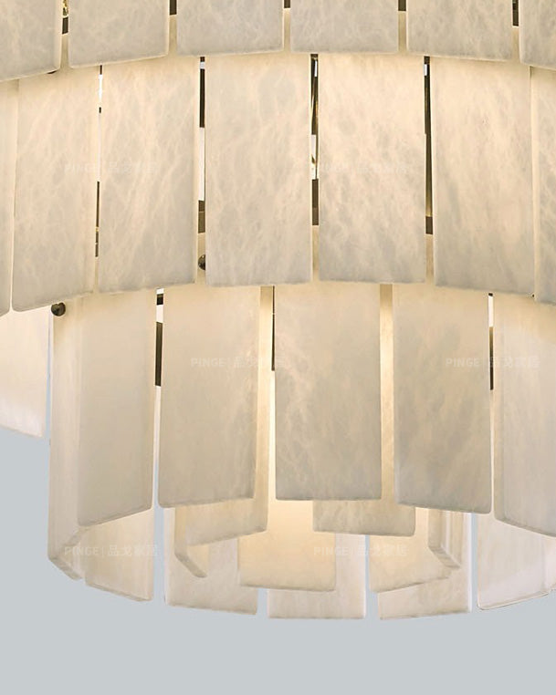 Alabaster Giant Tiered Chandelier