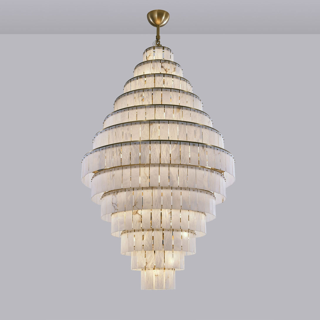 Alabaster Giant Tiered Chandelier