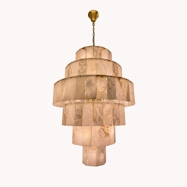 Alabaster Giant Tiered Chandelier