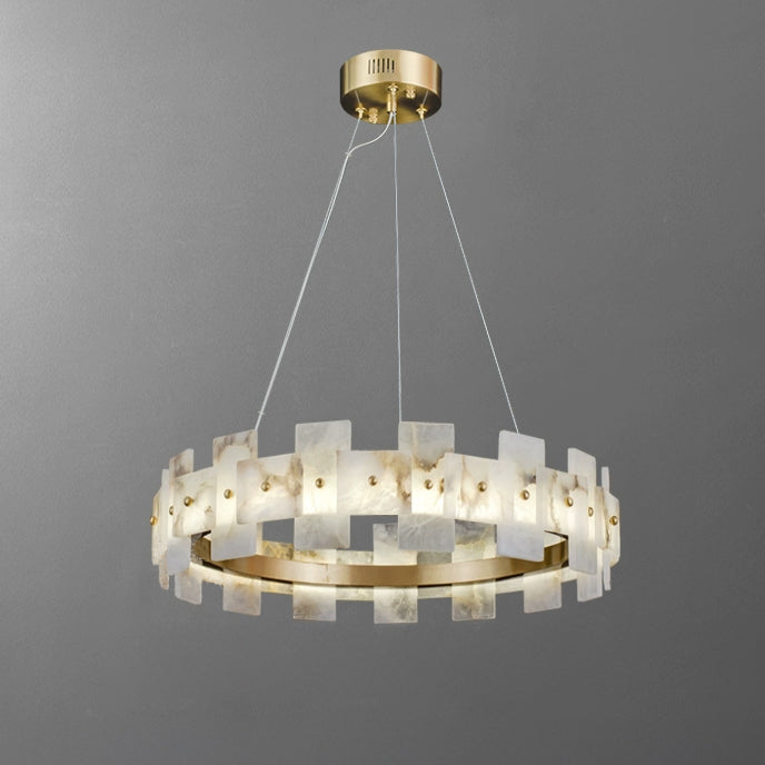 Alabaster Tiered Chandelier