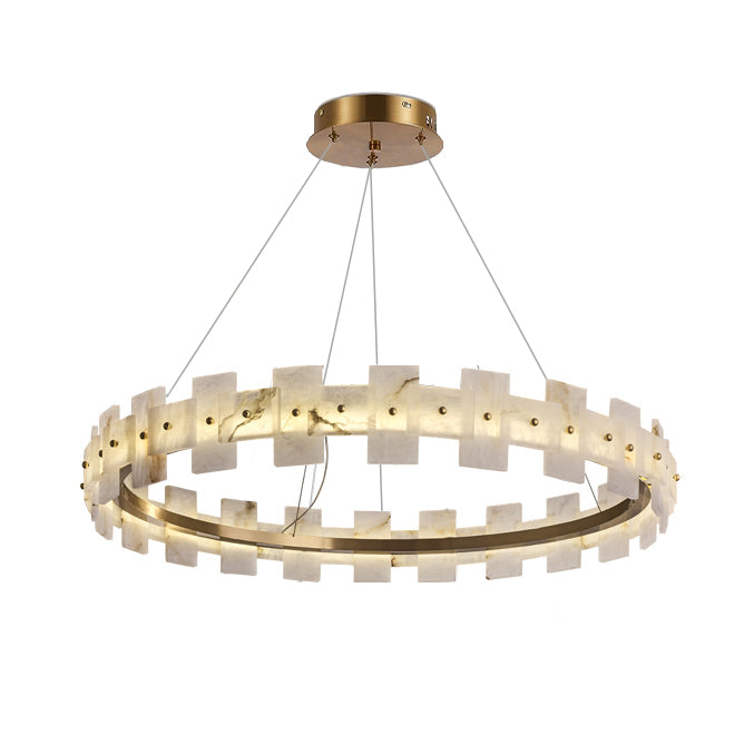 Alabaster Tiered Chandelier