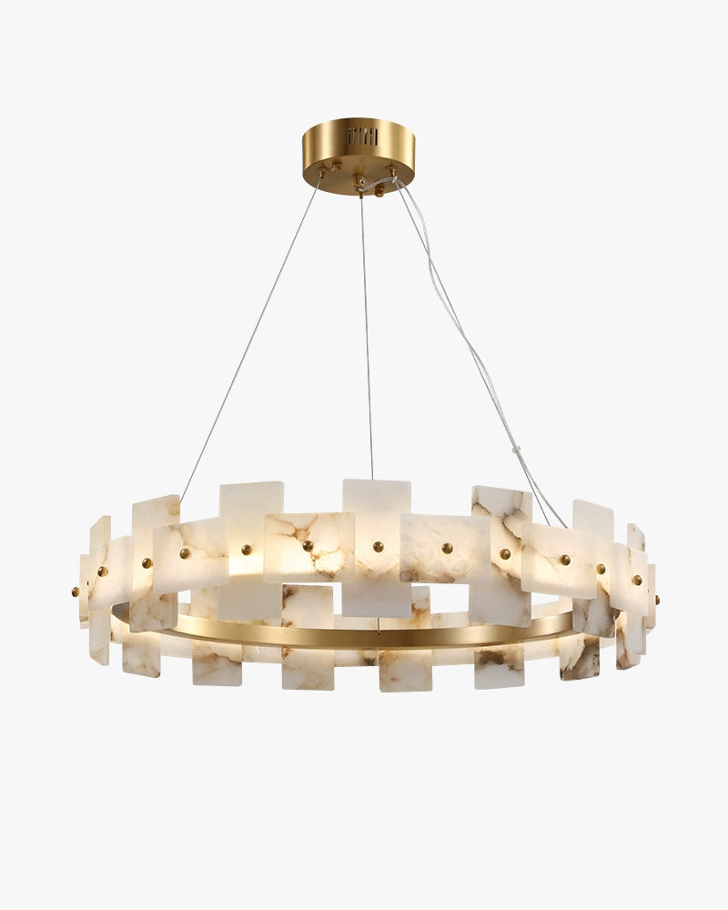 Alabaster Tiered Chandelier