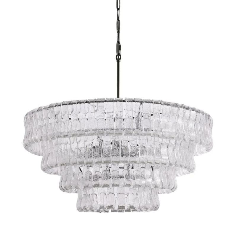 Amor 4-Tier Glass Round Chandelier 36" - thebelacan