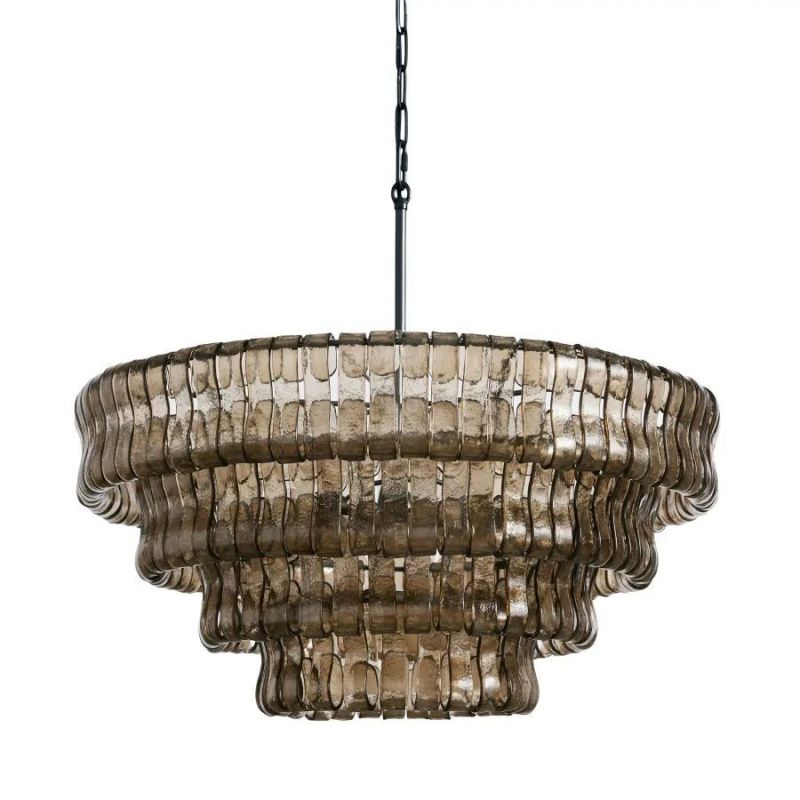 Amor 4-Tier Glass Round Chandelier 36" - thebelacan