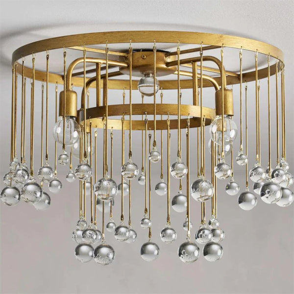 Aubrie Crystal Ball Flushmount Lamp