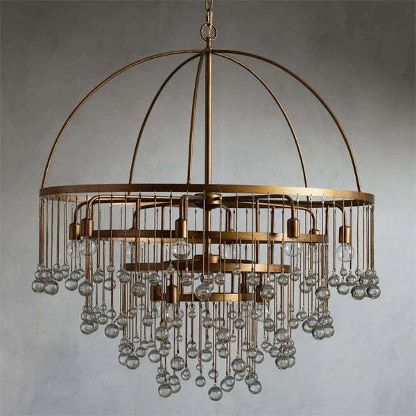 Aubrie Modern Crystal Ball 4 Tier Chandelier