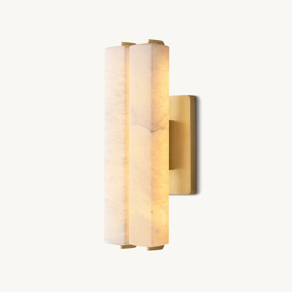 Ausle Alabaster Double Sconce