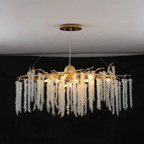 Lacuna white branch chandelier