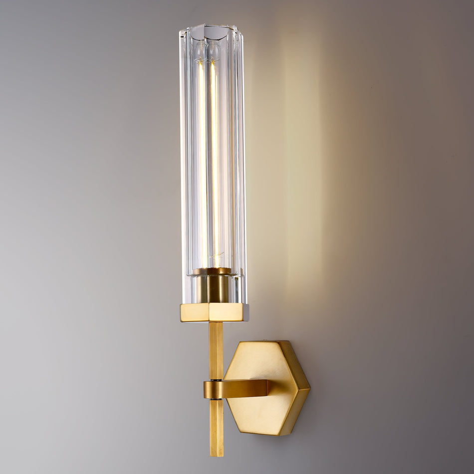 Liminous Polygonal Crystal Series Wall Sconce