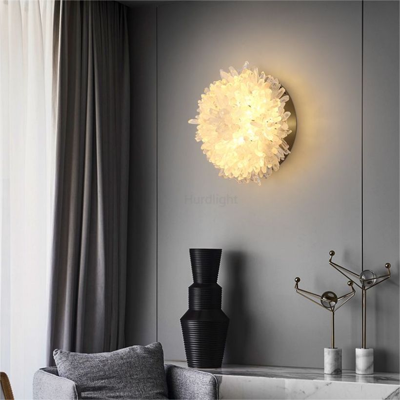 Primary Crystal Cluster Wall Sconce