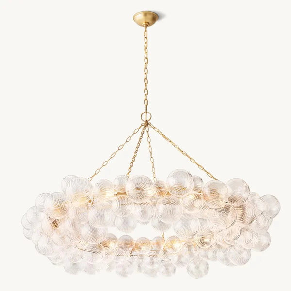 Tammy Ring Glass Ball Chandelier 54"