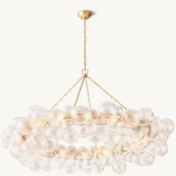 Tammy Ring Glass Ball Chandelier 63"