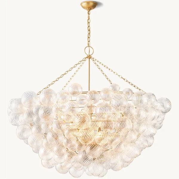 Tammy Round Glass Ball Chandelier 56"