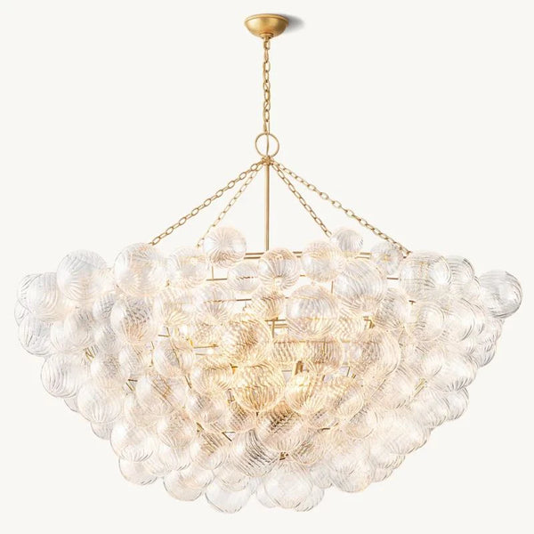 Tammy Round Glass Ball Chandelier 66"