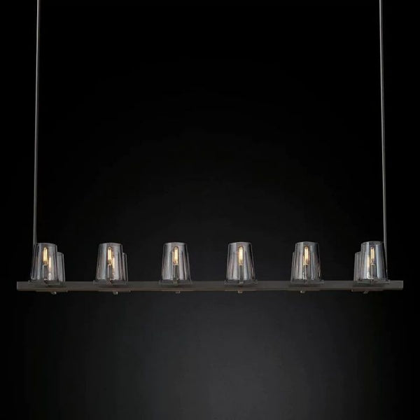Twinkle Glass Linear Chandelier 60"