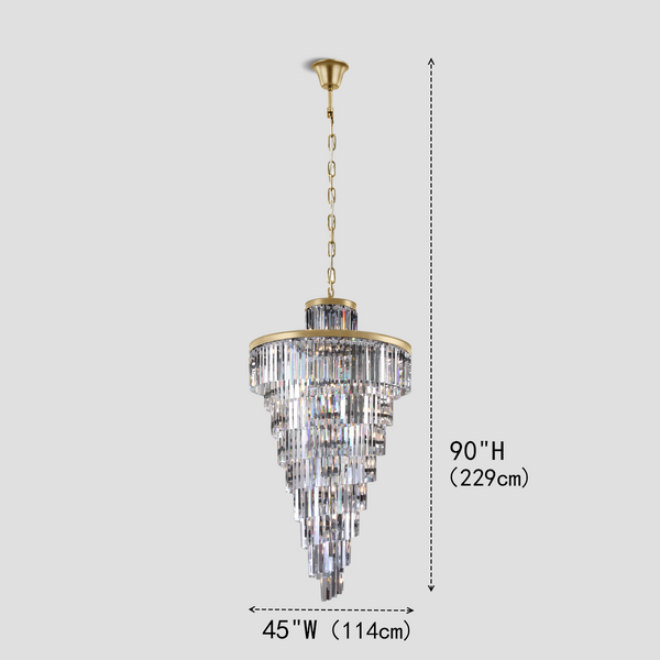Falria Multi-Tiered/ Layered Crystal Rod Chandelier